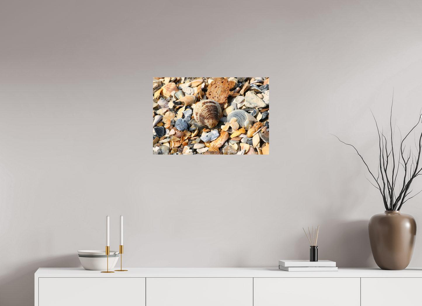 SEASHELLS ON PHOTO PRINT ON FUJI CRYSTAL DP II