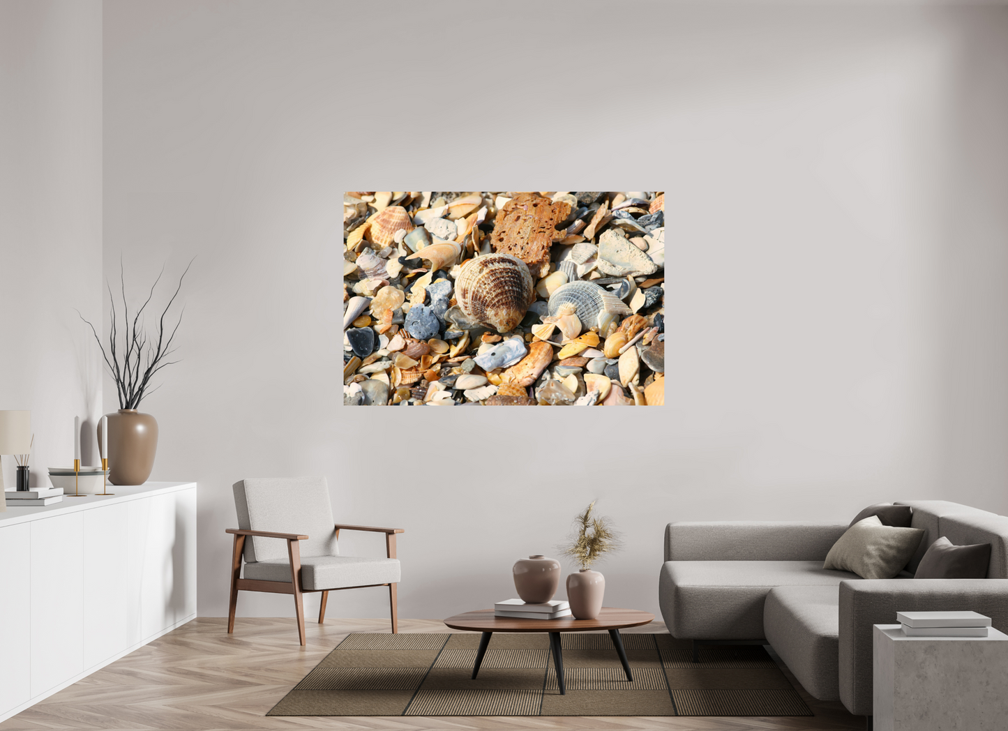SEASHELLS ON PHOTO PRINT ON FUJI CRYSTAL DP II