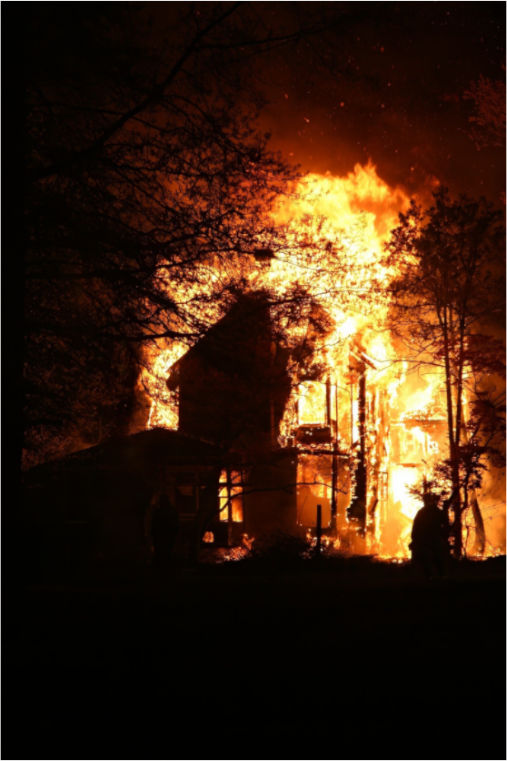 HOUSE IN FLAMES