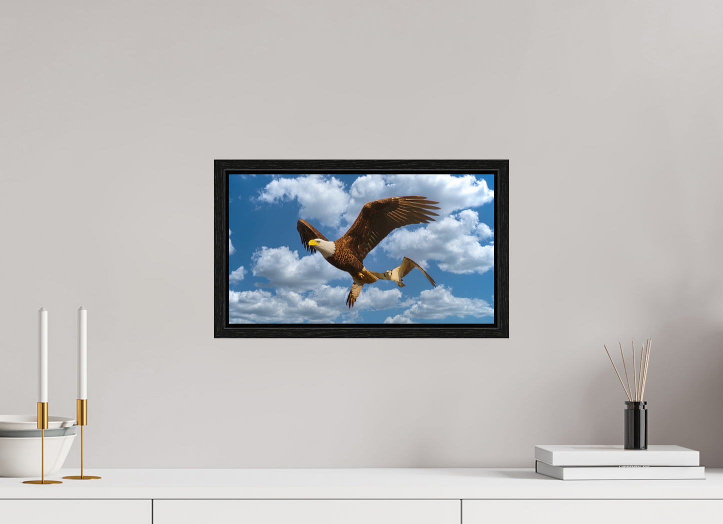 16 x 9″, Floater Frame HOT PURSUIT