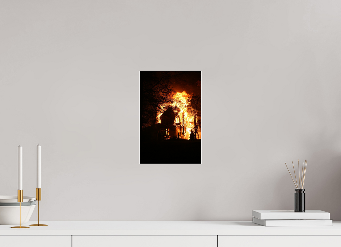 HOUSE IN FLAMES