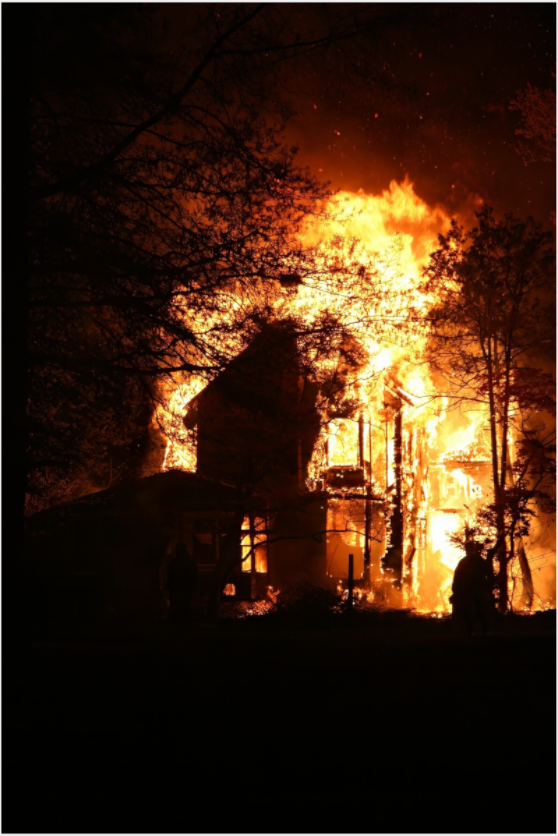 HOUSE IN FLAMES