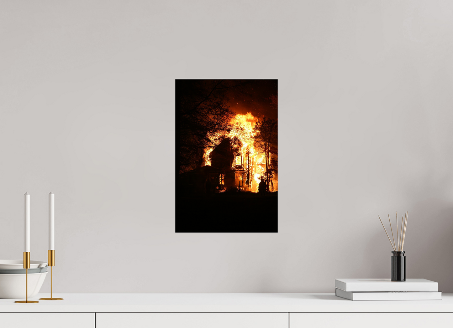 HOUSE IN FLAMES