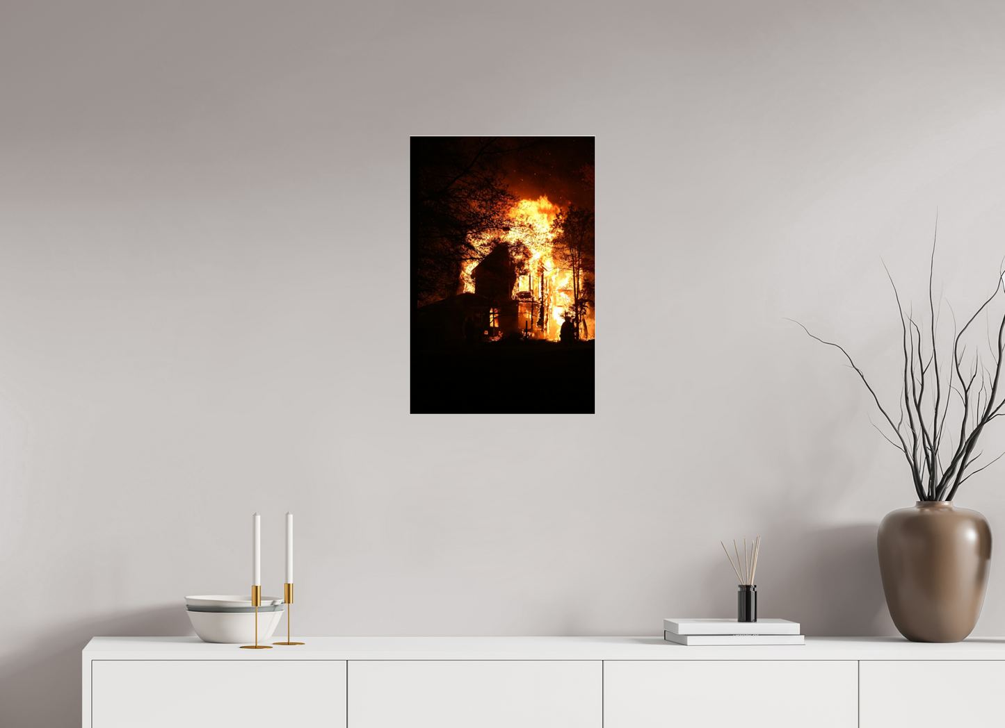 HOUSE IN FLAMES