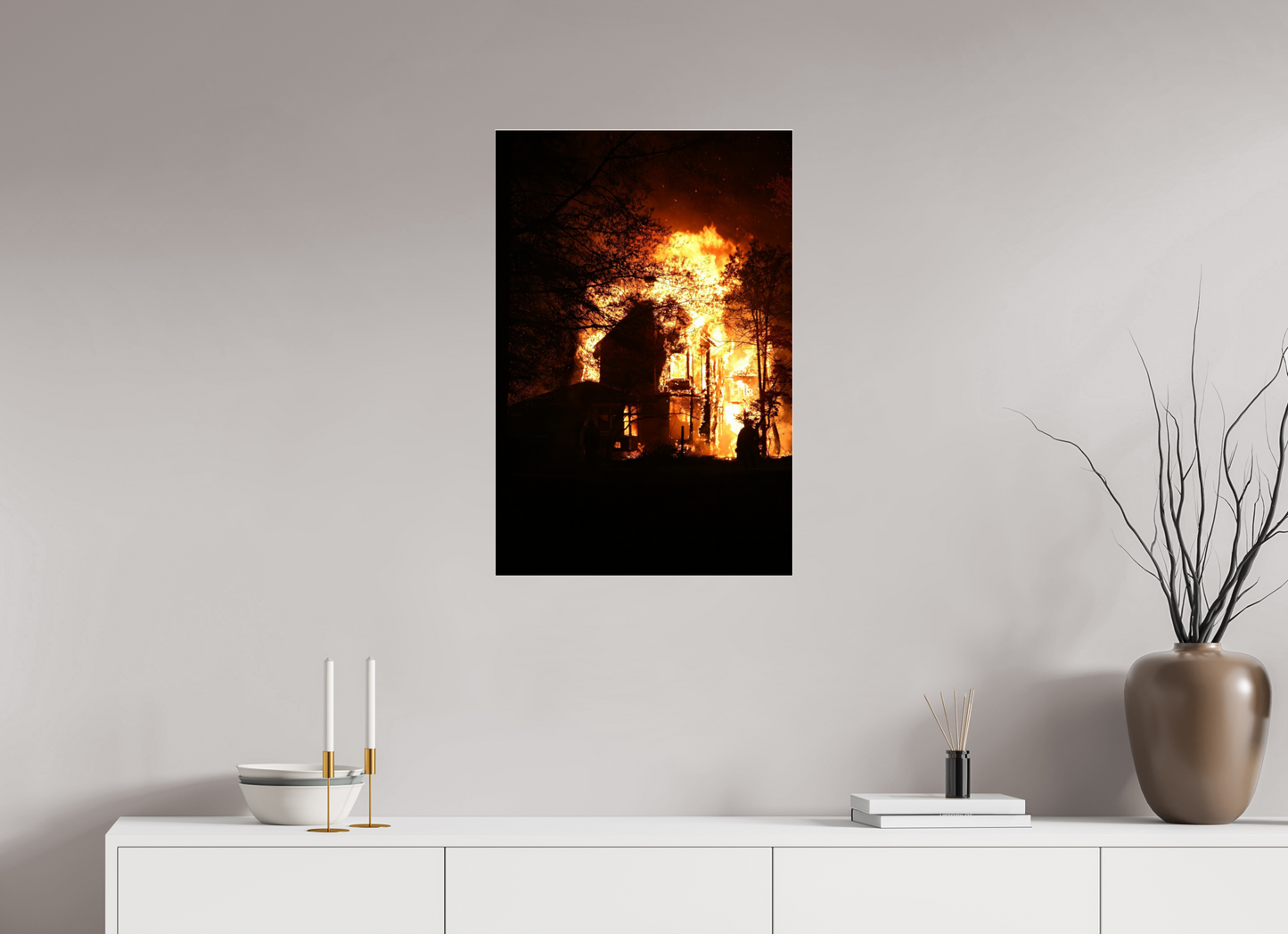 HOUSE IN FLAMES