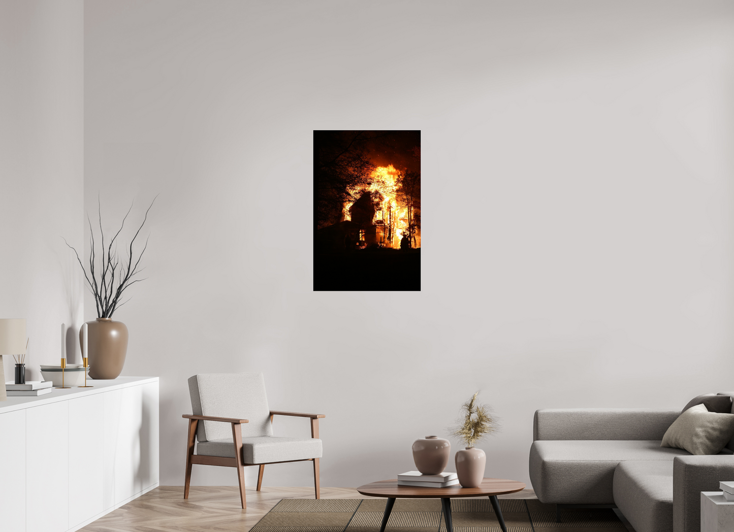 HOUSE IN FLAMES
